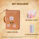 Bible Cover, Durable and Stylish, Protective Fit with Handle for Bible and Accessories, Ideal Gift for Men and Women