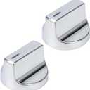 W11517331 for Whirlpool Electric Range Knobs (2pcs) Replace W10850027 W11117415 W11458840 Oven Knob, Compatible with Whirlpool WEC310S0LS1, WEE515S0LZ1, WEC310S0LS2, WEE515S0LS1 Electric Range Knob