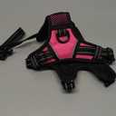 PHOEPET No Pull Dog Harnesses for Small Dogs Reflective Adjustable Front Clip Vest with Handle 2 Metal Rings 3 Buckles [Easy to Put on & Take Off](S, Pink)