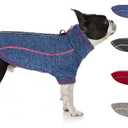 cyeollo Dog Fleece Jacket Sweater Lightweight Pet Coat Reflective Jackets Step in Zipper Warm Dog Sweaters for Large Dogs