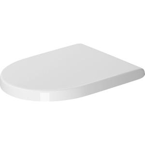 Seat and cover Starck 3 white hinges stainless steel SoftClose