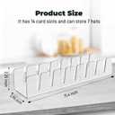 Hat Stands, 14-Slot Baseball Cap Organizer Rack, Clear Acrylic Hat Holder for Wall/Door/Closet-SpaceSaving Display &Dust-Proof Storage for Caps, Fitted Hats