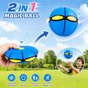 6PCS Magic Ball With Led Lights,Transforming Flying Saucer Bouncy Ball Toy, 22.5 cm x 22.5 cm x 4 cm