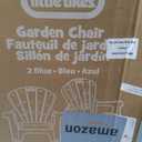 Little Tikes Kids Garden Chair 2 Pack in Blue, Outdoor Toddler Activity Adirondack Chairs for Picnic, Garden, Patio, Backyard & Beach, Outdoor Chair Set