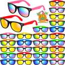 GINMIC Kids Sunglasses Bulk, Neon Sunglasses Party Favors with UV400 Protection for Kids, Boys and Girls, Party Favor For Kids, Birthday Graduation Party Supplies, Beach, Pool Party Favors