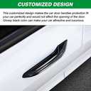 Shademax 4PCS Door Handle Protector for 2020-2024 2025 Tesla Model Y/ 2026 Model Y Juniper/ 2021-2025 2026 Model 3 Handle Cover Wrap Door Sill Protector Covers Accessories Anti-Freeze Glossy Black