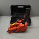 EFFIROSO Electric Car Jack 5 Ton/11000lbs 12V Lightweight Hydraulic Car Lift with 6.1-17.7 Inches for SUV Sedan Truck Repair Tools for Tire Change Replacement (Red Jack without Impact Wrench)