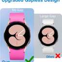 Lerobo 5 Pack Bands Compatible with Galaxy Watch 7 6 5 4 Band 40mm 44mm/ Galaxy Watch 6 4 Classic Band 43mm 47mm 46mm 42mm/Watch 5 pro 45mm,Active 2 Band, 20mm Band Soft Silicone Sport Band Women Men