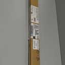 Amazon Basics No Drill Spring Tension Curtain Rod, Adjustable Length 36-54", Classic Finial, White