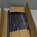 Double Curtain Rods for Windows 66 to 120 inch, 1 Inch Black Adjustable Around Heavy Duty Decorative Drapery Rod For Room