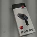 3 in 1 Retractable Car Charger Adapter & FM Transmitter Bluetooth Mp3 Player- Max 65W + 18W with 2 PD Fast Charging,2 Retractable Cables & USB-A Music Playback for iPhone,iPad,Samsung,Pixel