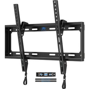 Mounting Dream Tilting TV Mounts for Most 26-60 Inch LED, LCD TVs up to VESA 400 x 400mm and 88 LBS Loading Capacity, TV Wall Mount with Unique Strap Design for Easily Lock and Release MD2268-MK