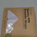 3-Pack Organic Swaddles for Newborns, Baby Sleep Sacks 0-3 Months - Baby Swaddle Wrap, Newborn Wearable Blanket, Infant Sleep Sack for Girls, Boys, Soft & Snug, Large Hook & Loop Closure (Soft Lilac)