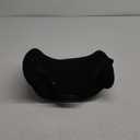 Car Neck Pillows Both Side Pu Leather 2 pieces Pack Headrest Fit for Most Cars Filled Fiber Universal Car Pillow (Black)