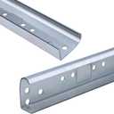 Bueyfolt Garage Door Track, Vertical Track Replacement for 7FT Door, 76 Inch Spliced Rails, for Residential/Light Commercial Side Tracks for 2-Inch Rollers