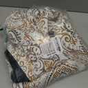 jinchan Blackout Curtains 84 Inches Long Brown Damask Medallion Window Curtains for Bedroom Grommet Thermal Insulated Drapes for Living Room Vintage Luxury Window Treatments Set 2 Panels