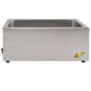 Winco FW-S500 Commercial Portable Steam Table Food Warmer 120V 1200W,Stainless Steel,Large