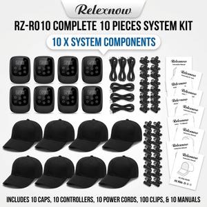 10pk Relexnow Red Light & Near-Infrared Therapy Cap (Model RZ-R010) with 5 Light Modes and Adjustable Timer