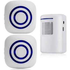 Motion Detector Sensor Alarm, SiegenPro Driveway Alarm Wireless, Home Security Business Motion Sensor Alarm Indoor Outdoor Weatherproof (2 Receivers and 1 Sensor)
