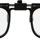 Reading Glasses Clip On Eyeglasses Adjustable PD Magnifiers Blue Light Blocking Lenses Readers for Unisex, 2.5