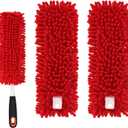 Reusable Microfiber Duster Refills Compatible with OXO & for MR.SIGA Duster - Washable Dusters Refill for OXO Good Grips Extendable Duster for Cleaning, 2 Pack (Handle is Not Included)