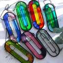 LITMIND Iridescent Stained Glass Plant Propagation Station - Vibrant Hanging Hydroponic Planter Terrarium with 2 Glass Tubes - Perfect for Home & Garden Decor