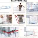 57" Large Humane Live Animal Trap,Collapsible Animal Catcher Cage for Large Dogs up to 55 pounds,Foxes,Coyotes,Bobcat,Similar Sized Animals