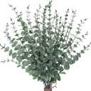 CEWOR 24pcs Eucalyptus Stems Artificial Eucalyptus Leaves Fake Greenery Branches Fake Flowers for Wedding Centerpiece Spring Easter Farmhouse Home Decoration