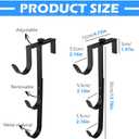2Pcs Pool Pole Hangers Adjustable Heavy Duty Hooks for Skimmers, Rakes, Brushes & Hoses