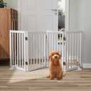  Pet Gate Dog Fence Safety Stair Barrier Security Door,4 Panels