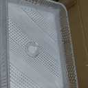 Lovedima Transparent Glass Vessel Sink,Clear Rectangle Bathroom Vanity Wash Sink Above Counter