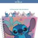 Disney Lilo and Stitch Tab Journal Notebook, Spiral Bound, 96 Lined Pages, 8 x 7 inches, Purple