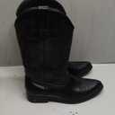 femflame Cowboy Boots for Men Square Toe Distressed Work boots Embroidered Western Boots Traditional Country Boot 10.5