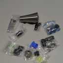 Hibbent 3-Function Pull Down Kitchen Faucet Head Replacement with 12 Adapters, NSF/ANSI/CAN 61 & CUPC Certified Sink Spray Nozzle, Compatible with Moen, Delta, Kohler Faucets, Brushed Nickel