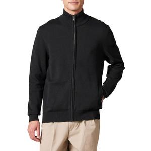 Amazon Essentials Men's Full-Zip Cotton Sweater (X-Large, Black)