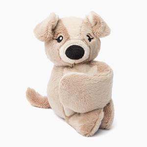 HUGIMALS Hug Babies Cute Mini Plush Stuffed Animal Bracelet for Kids | Soft & Cuddly Portable Comfort Adorable On-The-Go Companion for Travel School & Adventures Ages 2+ (Charlie The Puppy)
