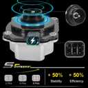 Coolant Electric Water Pump Engine Gasoline for Toyota Camry 2018-2022 Avalon 2019-2022 Highlander RAV4 Prime Sienna Venza L4 2.5L & Lexus ES250 ES300h NX250 NX350h NX450h L4 2.5L Replaces 6032-25010