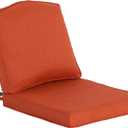 20"x21.5" Outdoor Deep Seat Patio Cushions Set of 1, Outdoor Chair Cushions Bottom Resilient Foam Filling Water-Resistant UV Resistant Weather Resistant with YKK Zippers,Quarry Red