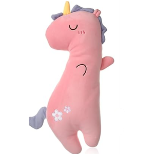 Lenwen 1Pcs Seat Belt Pillow for Kids Cover for Boys Girls Seatbelt Cushion Pillow for Toddler Car Strap Covers for Travel Sleep Neck Head Support Pad(Pink,Unicorn)