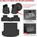 LASFIT Floor Mats for Genesis GV80 2021-2024 5-Seats, with Cargo Mat