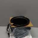 COOK WITH COLOR 2QT Mini Electric Round Slow Cooker - Adjustable Settings, Removable Stoneware Pot, Tempered Glass Lid, Dishwasher Safe, Cool-Touch Side Handles, Slate Blue