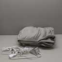 Sealy Electric Blanket Full Size, Soft Ribbed Flannel to Sherpa Reversible Heated Blanket with 10 Heat Settings & 1-12 Hours Auto-Off Overheat Protection, Machine Washable, 72"x84" Light Grey