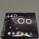 Qasim 1Set 5050 LED Car Devil Eye Demon Evil Eyes RGB DRL Daytime Running Light 12V DC for 2.8inch BI Xenon Projector Lens Bluetooth APP Control Car Accessories DIY