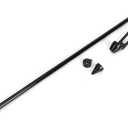 Universal Motorcycle Auto Flagpole Rear Seat Luggage Rack Mount Flag Pole Accessory Motorcycle Flagpole Steel Flagpole Universal(Black)