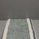CozeCube Bath mats for Bathroom Non Slip, Fluffy Absorbent Microfiber Bath mat Washable, Aesthetic Bathroom Rugs, Cute Sage Green Striped Bath mat, Sage Green, 32" x 20" (2'8" x 1'8" (Rectangular))