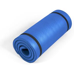 Tone Fitness 1-Inch Thick Yoga Mat | High-Density, Non-slip Exercise Mat with Carrying Strap for Yoga, Pilates, & Home Gym Workouts | Multiple Options