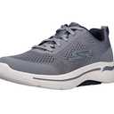 Skechers mens Go Walk Arch Fit - Idyllic Sneaker, Grey/Navy, 11 X-Wide US