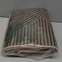 Lahome Modern Geometric Runner Rug, 2x6 Washable Rug Runners for Hallways Non Slip, Black Outdoor Carpet with Rubber Backing, Farmhouse Non Shedding Kitchen Mats for Floor Entryway Black/Nature Geometric