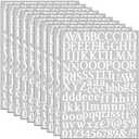 1320 Pcs 2 PACK 1 inch White Vinyl Letter Stickers,10 Sheets Small Self-Adhesive Number and Alphabets Stickers,Mailbox Numbers Stickers for Signs, Scrapbook,Window, Door,Home, Business, Address Number(White)
