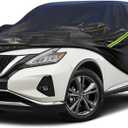 KouKou Waterproof SUV Car Cover Suitable for Nissan Murano from 2002 to 2025, 7 Layers Windproof All Weather Waterproof Outdoor Cover Sun Rain UV Dust Snow Protection. Black